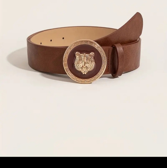 Tiger Head Buckle Belt - Picture 6 of 7